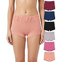 NICSY Womens Underwear Cotton Bikini Panties Lace
