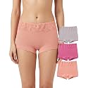 NICSY Womens Underwear Cotton Bikini Panties Lace