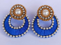 Nidhi World of Creation Silk Dori Acrylic Earring Set