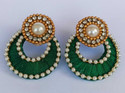 Nidhi World of Creation Silk Dori Acrylic Earring Set