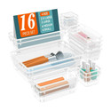 NIEBLA 16 Compartments Plastic Drawer organizers/ Dressing Table Organizer & Make up Organizers