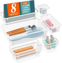 NIEBLA 8 Compartments Plastic Drawer organizers/ Dressing Table Organizer & Make up Organizers