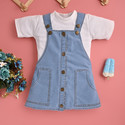 Nifty Fashion Dungaree For Baby Girls Party