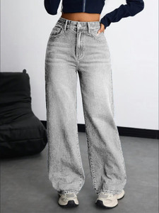 Nifty Relaxed Fit Women Grey Jeans