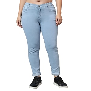 Nifty Womens Denim Stretchable Mid Rise Plus