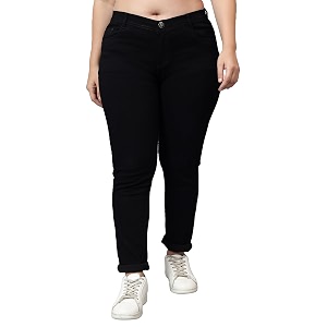 Nifty Womens Denim Stretchable Mid Rise Plus