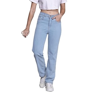 Nifty Womens Mid Rise Denim Stretchable Straight