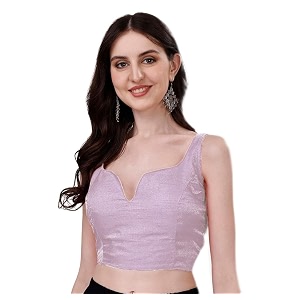 Womens Heavy Phantom Silk Bollywood Style Sleeveless