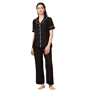 Night Suit for Womens Solid Night Dress