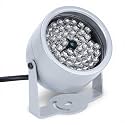 Cryfokt Night Vision Infrared Light Energy Saving Rainproof 48 LEDs IR Infrared Light for Parking Lot Monitoring Fill Metal Shell