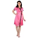 Women39s Short Sleeves Robe and Lingerie Set
