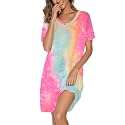Nightgowns for Women Soft Cotton Sleep Shirts Short Sleeve Sleepwear