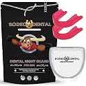 Nightguard for Kids, Dental Fit Night Guard for Teeth Grinding and Clenching, Custom Fit 2 Pack Mouth Guard (Pink)