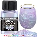 NiHome Edible Glitter Luster Dust for Drinks, Dessert, Iridescent Purple