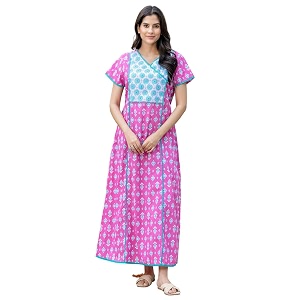NIHSAMAH Cotton Night Gown for Women -