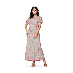 NIHSAMAH Cotton Night Gown for Women -