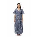 NIHSAMAH Cotton Nighty for Women Embroidered