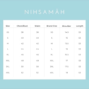 NIHSAMAH Cotton Nighty for Women with Pocket