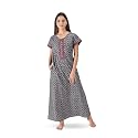 NIHSAMAH Cotton Nighty for Women with Pocket