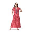 NIHSAMAH Cotton Nighty for Women with Pocket