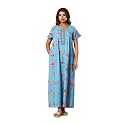 NIHSAMAH Cotton Nighty for Women with Pocket