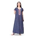 NIHSAMAH Cotton Nighty for Women with Pocket