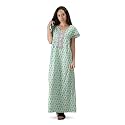 NIHSAMAH Cotton Nighty for Women with Pocket