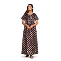 NIHSAMAH Cotton Nighty for Women with Pocket