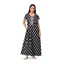 NIHSAMAH Cotton Nighty for Women with Pocket