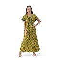 NIHSAMAH Cotton Nighty for Women with Pocket