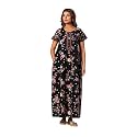 NIHSAMAH Cotton Nighty for Women with Pocket