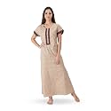 NIHSAMAH Cotton Nighty for Women with Pocket
