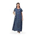 NIHSAMAH Cotton Nighty for Women - Premium