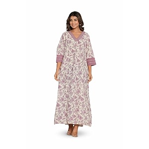 NIHSAMAH Cotton Nighty for Women - Printed