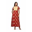 NIHSAMAH Cotton Nighty for Women Printed