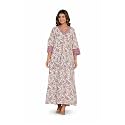NIHSAMAH Cotton Nighty for Women Printed