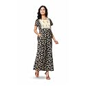 NIHSAMAH Cotton Nighty for Women Printed