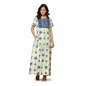 NIHSAMAH Cotton Nighty for Women Printed