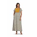 NIHSAMAH Cotton Nighty for Women Printed