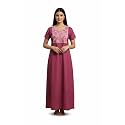 NIHSAMAH Cotton Nighty for Women Printed