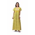 NIHSAMAH Cotton Nighty for Women Printed