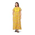 NIHSAMAH Cotton Nighty for Women Printed