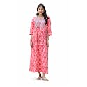 NIHSAMAH Cotton Nighty for Women Printed