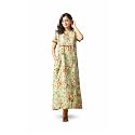 NIHSAMAH Cotton Nighty for Women Printed