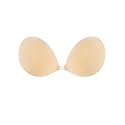 Niidor Adhesive Bra Strapless Sticky Invisible Push Up Silicone Reusable Bra