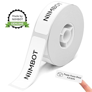 niimbot 1 roll label maker tape label paper labeling tape for handheld label printer address labels1 roll tape