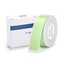 NIIMBOT D11 Label Maker Tape Adapted Label Print Paper Standard Laminated Office Labeling Tape Replacement Pure Color (Green, Large)