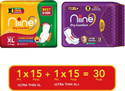 niine Dry Comfort Ultra-Thin (XL & XL+) Day & Night Protection|Disposable Bags inside Sanitary Pad (Pack of 30)