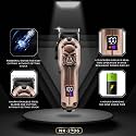 NIKAI NK-2706 Salon Series Professional Cordless Hair Clippers Electric Hair Cutter Machine Kit Wireless Hair Grooming Trimmers Set, Taper Lever Adjustment close cut trimming 180 min Runtime, Design B