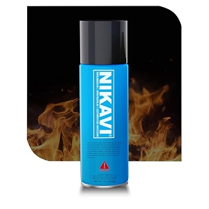 nikavi sp automotive rust paint  high heat black spray can  multi-surface diy spray paint  quick drying gloss finish for bikes cars metal wooden furniture plastic amp walls - 400ml - high heat black